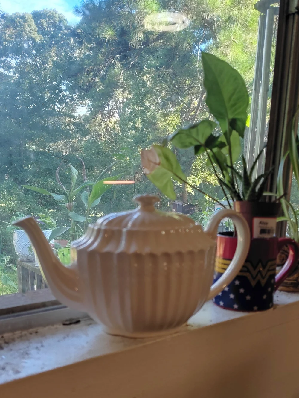 Spode Teapot & Creamer